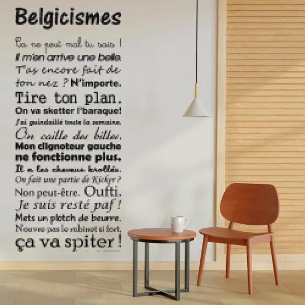 Sticker Les Belgicismes