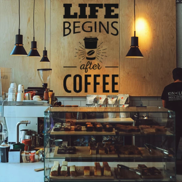 Sticker Life Begins After Coffee