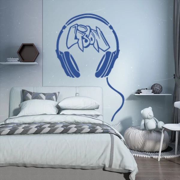 Sticker Lison Graffiti Casque Audio