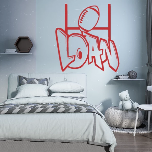 Sticker Loan Graffiti Rugby