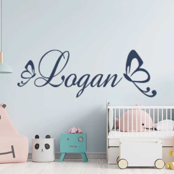 Sticker Logan Baroque Papillons