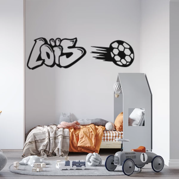 Sticker Loïs Graffiti Football