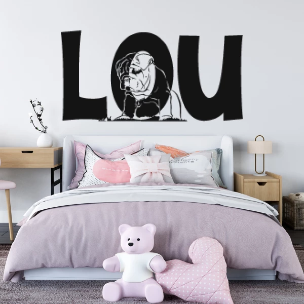 Sticker Lou Bébé Bouledogue