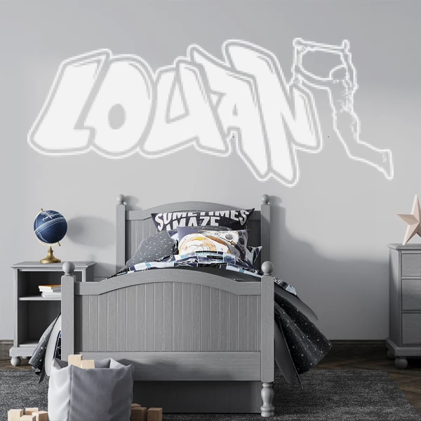Sticker Louan Graffiti Trottinette Contour