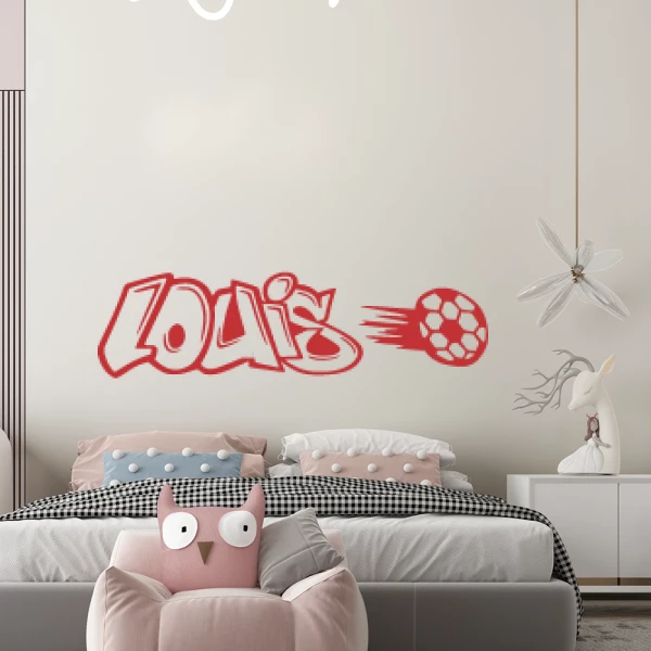 Sticker Louis Graffiti Football