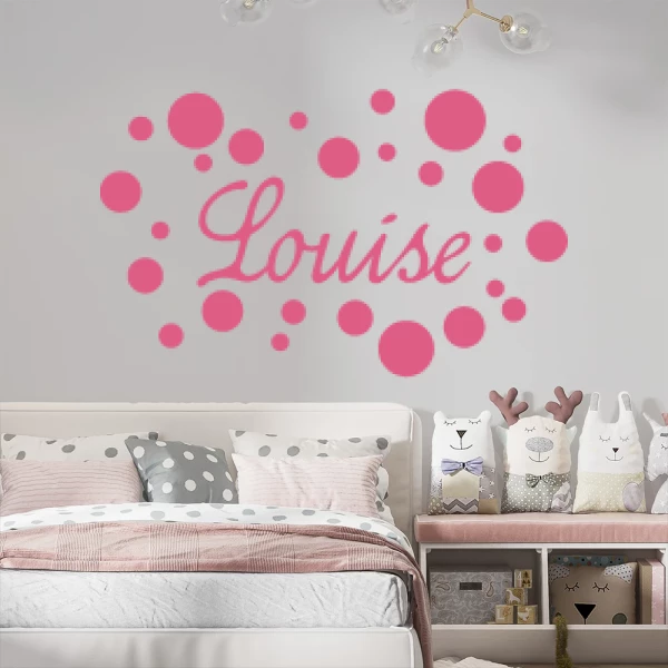 Sticker Louise Script Cercles