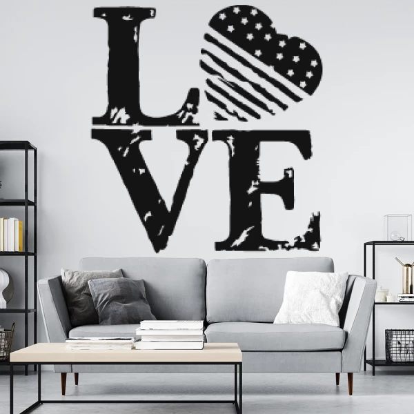 Sticker Love America