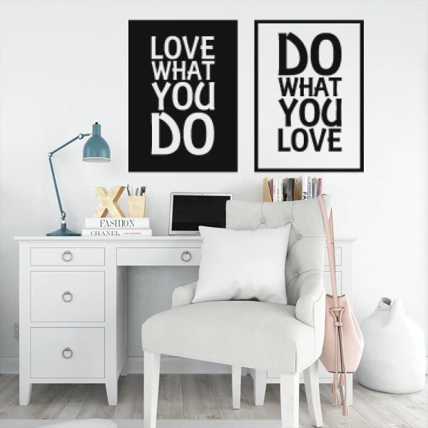 Sticker Love what you do...