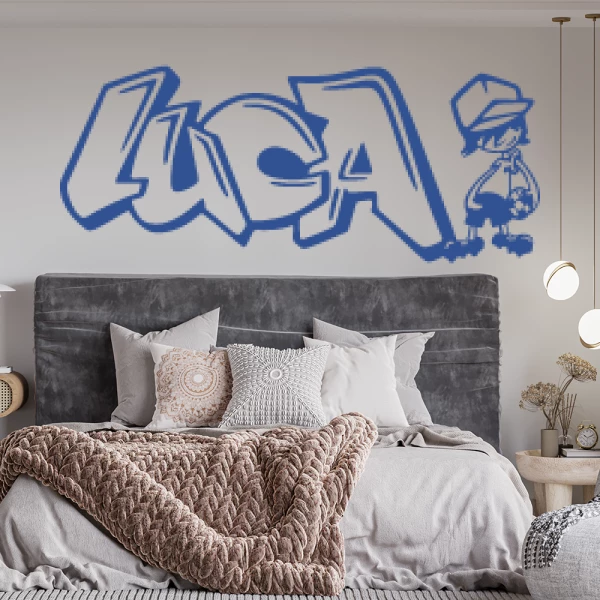 Sticker Luca Graffiti Footballeur