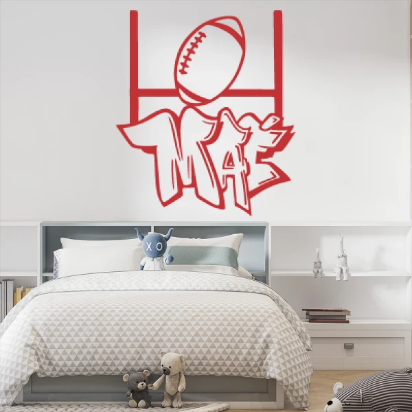 Sticker Maé Graffiti Rugby