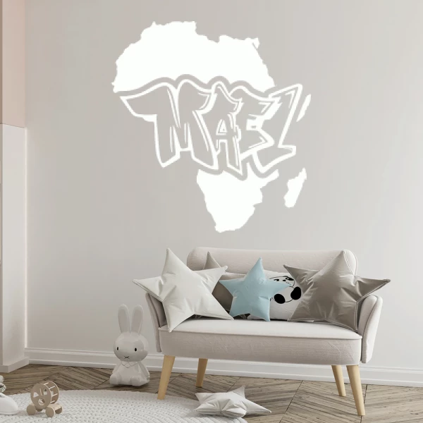 Sticker Mael Graffiti Afrique