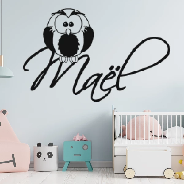 Sticker Maël Script Hibou