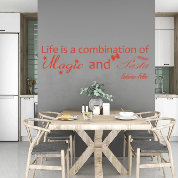 Sticker Magic and Pasta