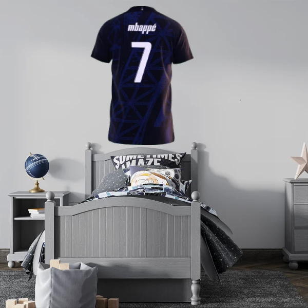 Sticker Maillot MBappé PSG Eiffel - Imprimé