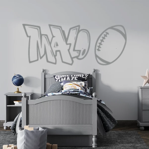 Sticker Malo Graffiti Rugby