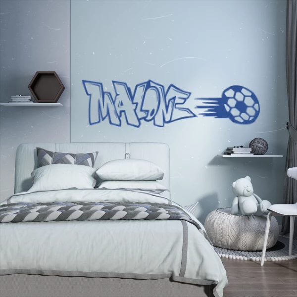 Sticker Malone Graffiti Foot