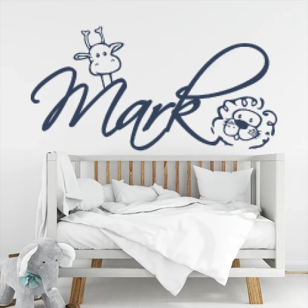 Sticker Mark Script Savane