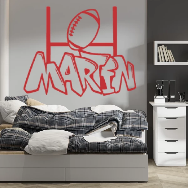 Sticker Martin Graffiti Rugby