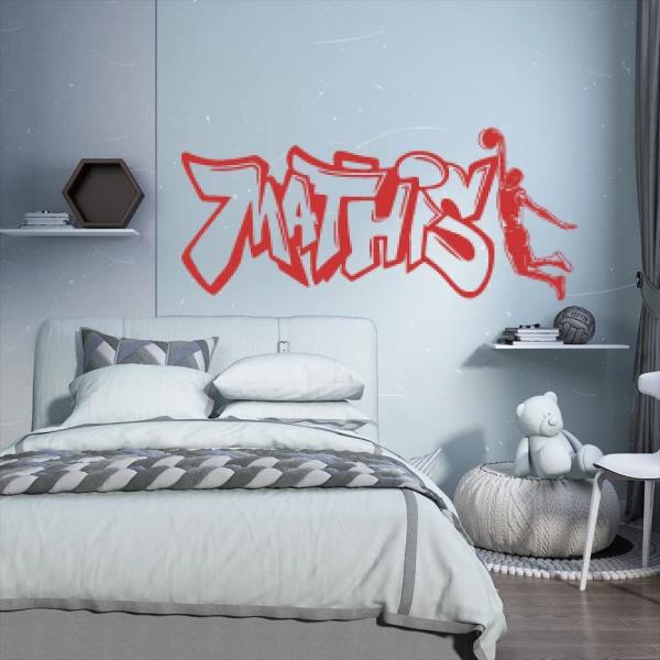 Sticker Mathis Graffiti Basketball