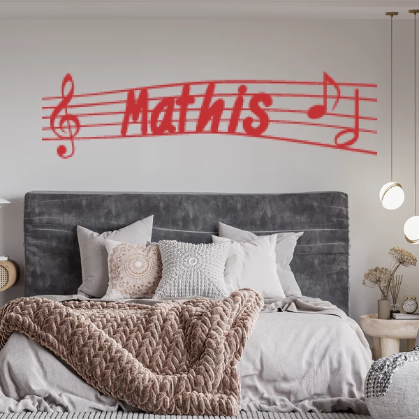Sticker Mathis Musique