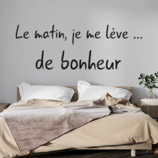 Sticker Matin Bonheur