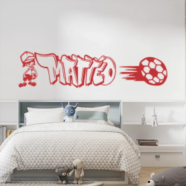 Sticker Mattéo Graffiti Football
