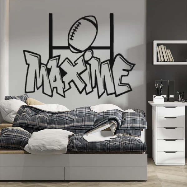 Sticker Maxime Graffiti Rugby