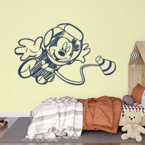 Sticker Mickey Cosmos Esquisse
