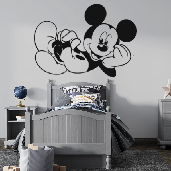 Sticker Mickey Couché