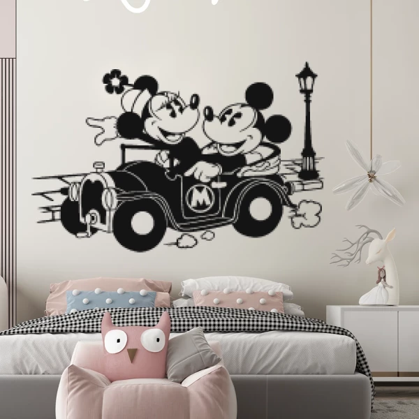 Sticker Mickey et Minnie - Auto