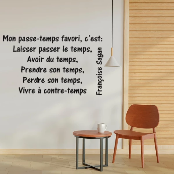 Sticker Mon passe-temps - Sagan