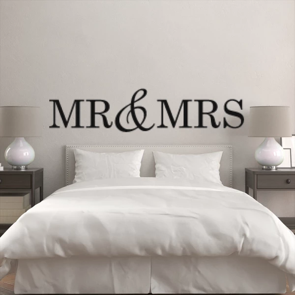 Sticker Mr and Mrs