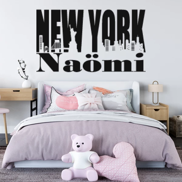 Sticker Naömi NY in letters