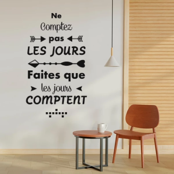 Sticker Ne comptez pas les jours...