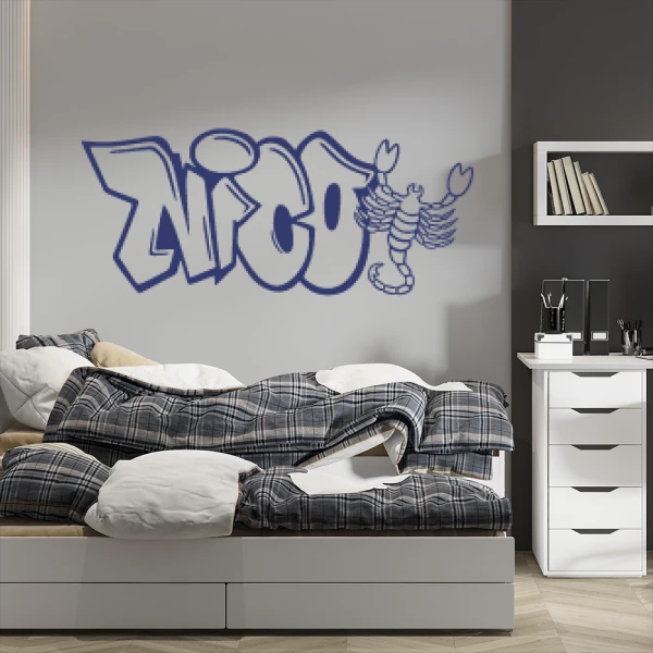 Sticker Nico Graffiti Scorpion