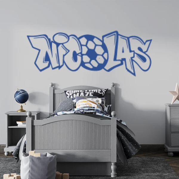 Sticker Nicolas Graffiti Football
