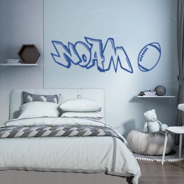 Sticker Noam Graffiti Rugby