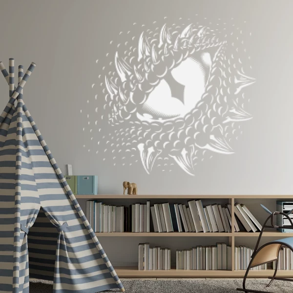 Sticker Oeil de dino
