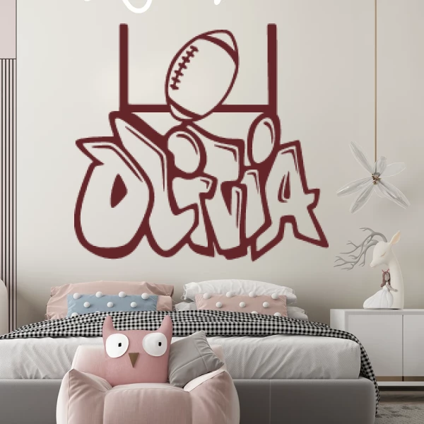 Sticker Olivia Graffiti Rugby