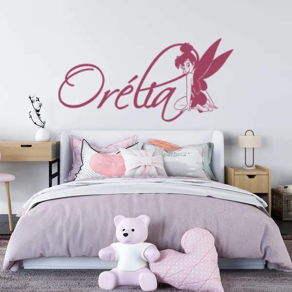 Sticker Orélia Script Fée Clochette