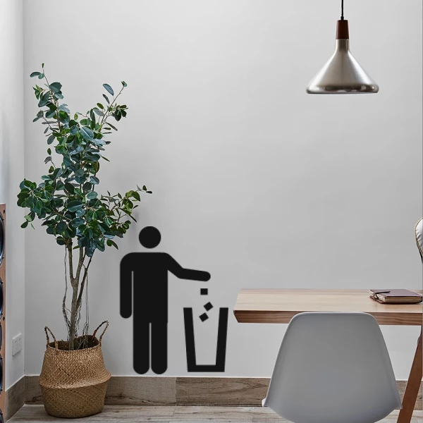 Sticker Pictogramme Poubelle
