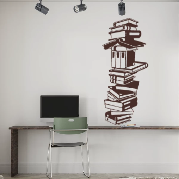 Sticker Pile de Livres
