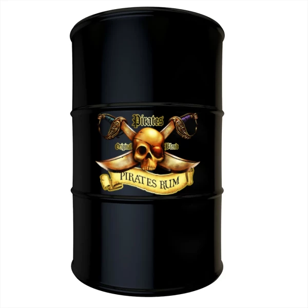Sticker Pirates Rum Imprimé