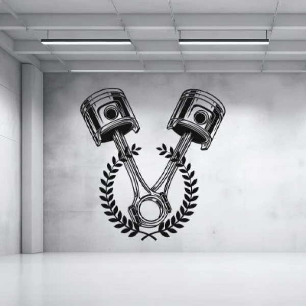 Sticker Pistons et Lauriers