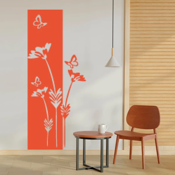 Sticker Plantes et Papillons