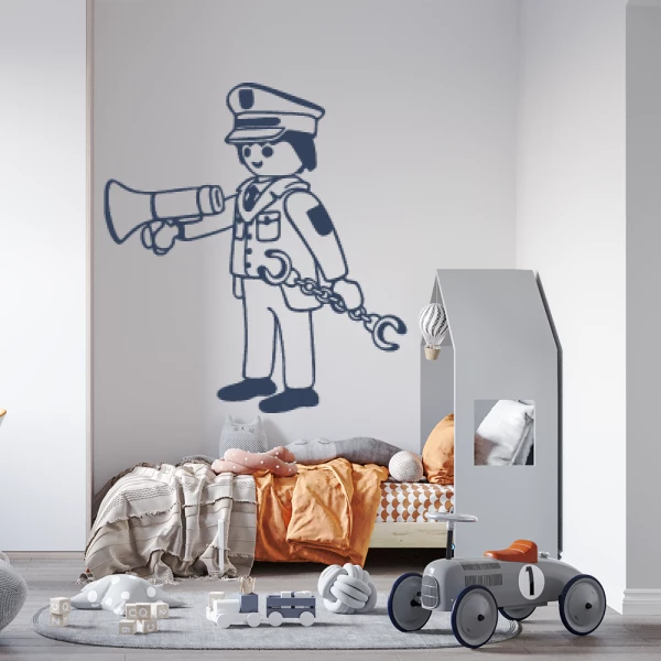 Sticker Playmobil Policier