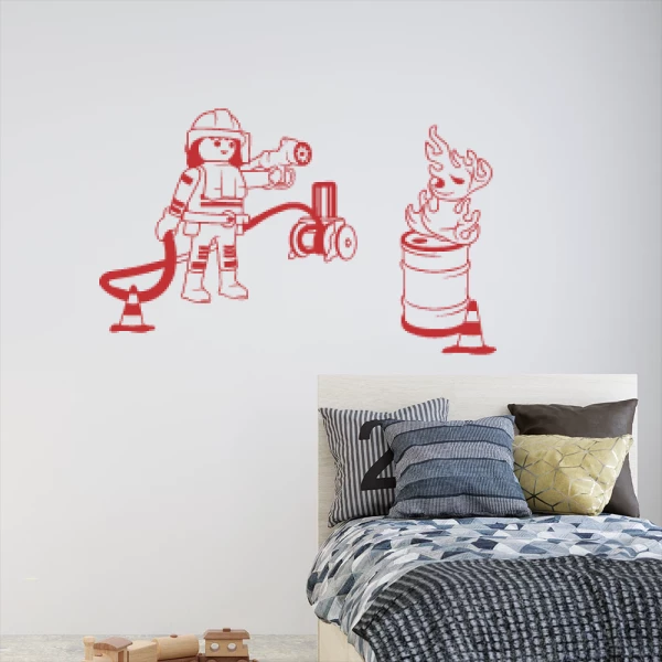 Sticker Playmobil Pompier