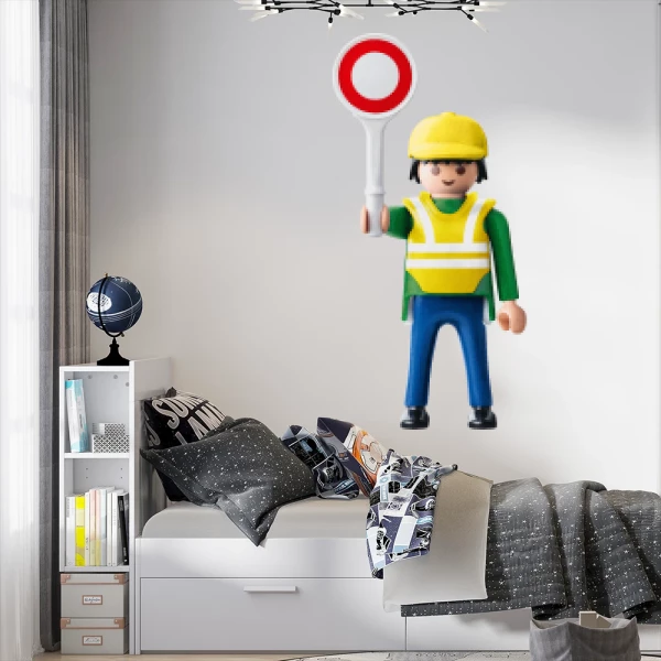 Sticker Playmobil Travaux