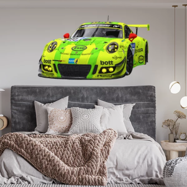 Sticker Porsche 911 imprimée