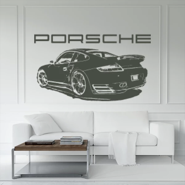 Sticker Porsche 911 Left Back